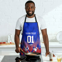 Personalized Haiti Football Apron Brush Stroke Soccer Graphic Flag Colors