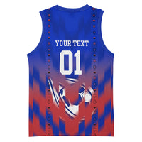 Personalized Haiti Football Basketball Jersey Brush Stroke Soccer Graphic Flag Colors
