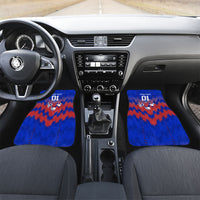 Personalized Haiti Football Car Mats Brush Stroke Soccer Graphic Flag Colors