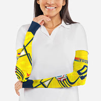 Personalized Ecuador Football Arm Sleeves Dynamic Line Soccer Graphic Flag Colors