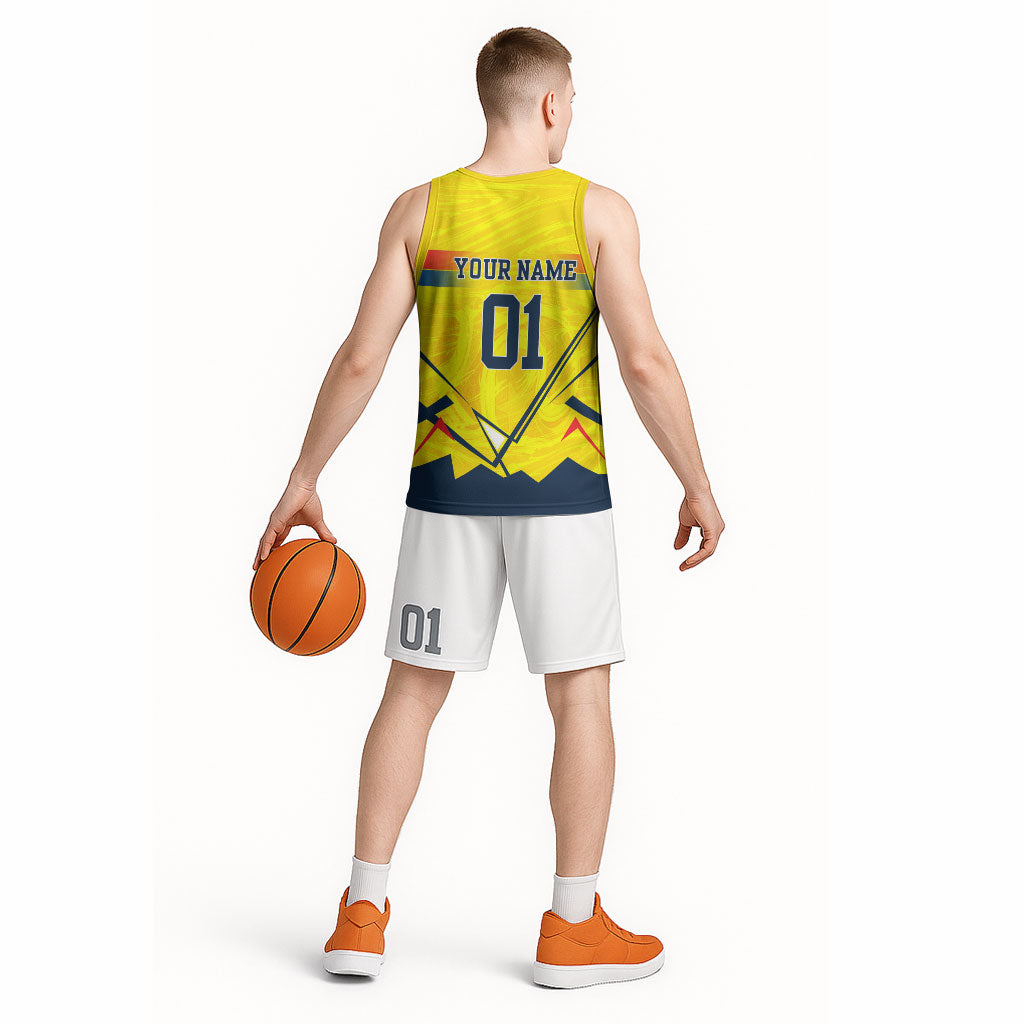 Personalized Ecuador Football Basketball Jersey Dynamic Line Soccer Graphic Flag Colors