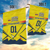 Personalized Ecuador Football Garden Flag Dynamic Line Soccer Graphic Flag Colors
