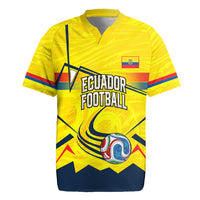 Personalized Ecuador Football Rugby Jersey Dynamic Line Soccer Graphic Flag Colors