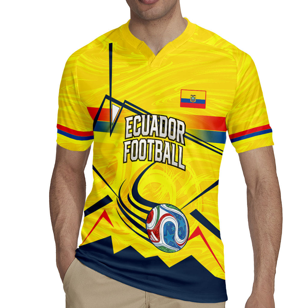 Personalized Ecuador Football Rugby Jersey Dynamic Line Soccer Graphic Flag Colors