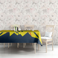 Personalized Ecuador Football Tablecloth Dynamic Line Soccer Graphic Flag Colors
