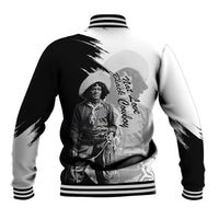 Nat Love Baseball Jacket Deadwood Dick Legendary Black Cowboy - Famous Outlaw Quote