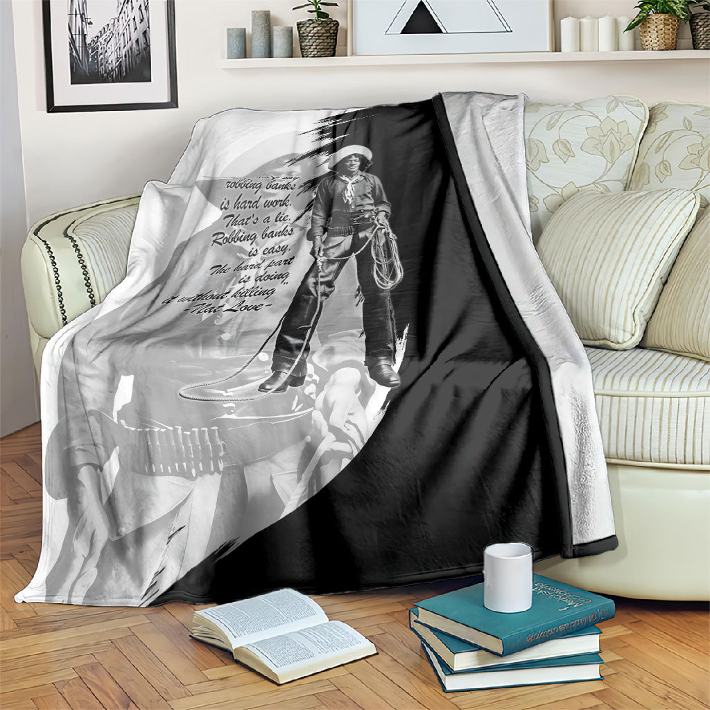Nat Love Blanket Deadwood Dick Legendary Black Cowboy - Famous Outlaw Quote