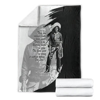 Nat Love Blanket Deadwood Dick Legendary Black Cowboy - Famous Outlaw Quote