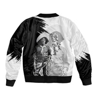 Nat Love Bomber Jacket Deadwood Dick Legendary Black Cowboy - Famous Outlaw Quote