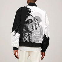 Nat Love Bomber Jacket Deadwood Dick Legendary Black Cowboy - Famous Outlaw Quote