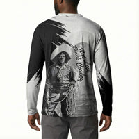 Nat Love Button Sweatshirt Deadwood Dick Legendary Black Cowboy - Famous Outlaw Quote