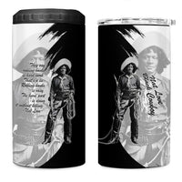 Nat Love 4 in 1 Can Cooler Tumbler Deadwood Dick Legendary Black Cowboy - Famous Outlaw Quote