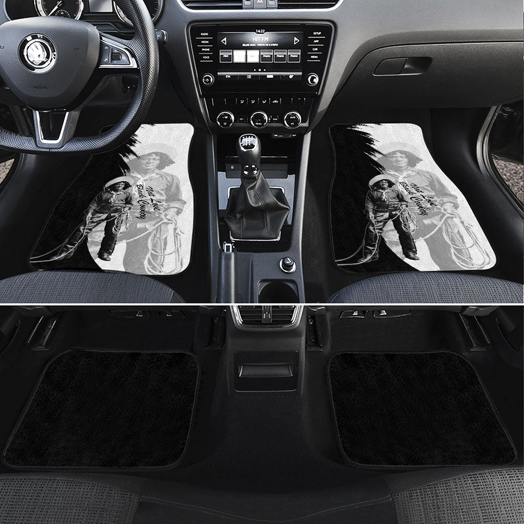 Nat Love Car Mats Deadwood Dick Legendary Black Cowboy - Famous Outlaw Quote