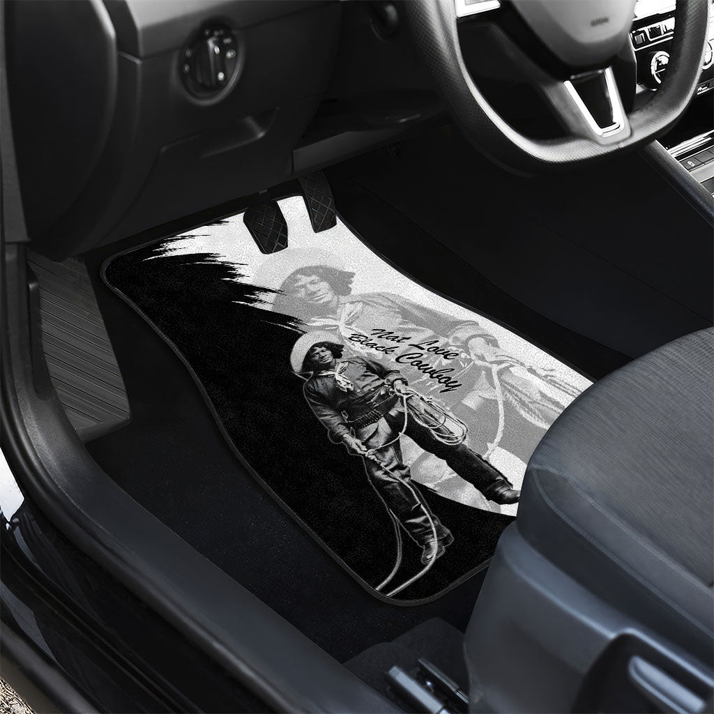 Nat Love Car Mats Deadwood Dick Legendary Black Cowboy - Famous Outlaw Quote