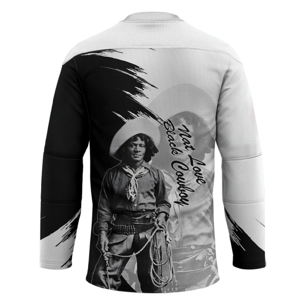 Nat Love Hockey Jersey Deadwood Dick Legendary Black Cowboy - Famous Outlaw Quote
