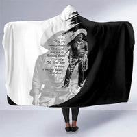 Nat Love Hooded Blanket Deadwood Dick Legendary Black Cowboy - Famous Outlaw Quote
