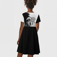 Nat Love Kid Short Sleeve Dress Deadwood Dick Legendary Black Cowboy - Famous Outlaw Quote