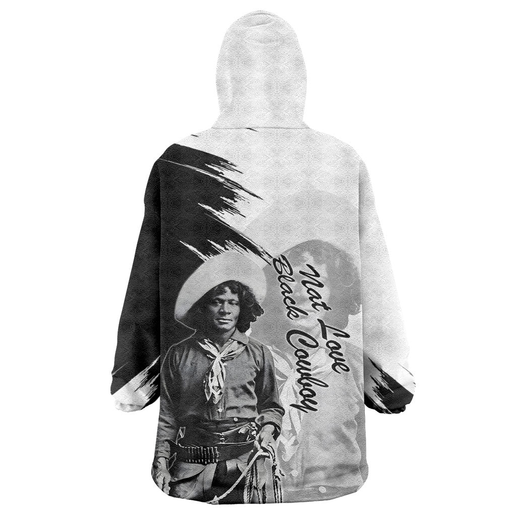Nat Love Kid Wearable Blanket Hoodie Deadwood Dick Legendary Black Cowboy - Famous Outlaw Quote