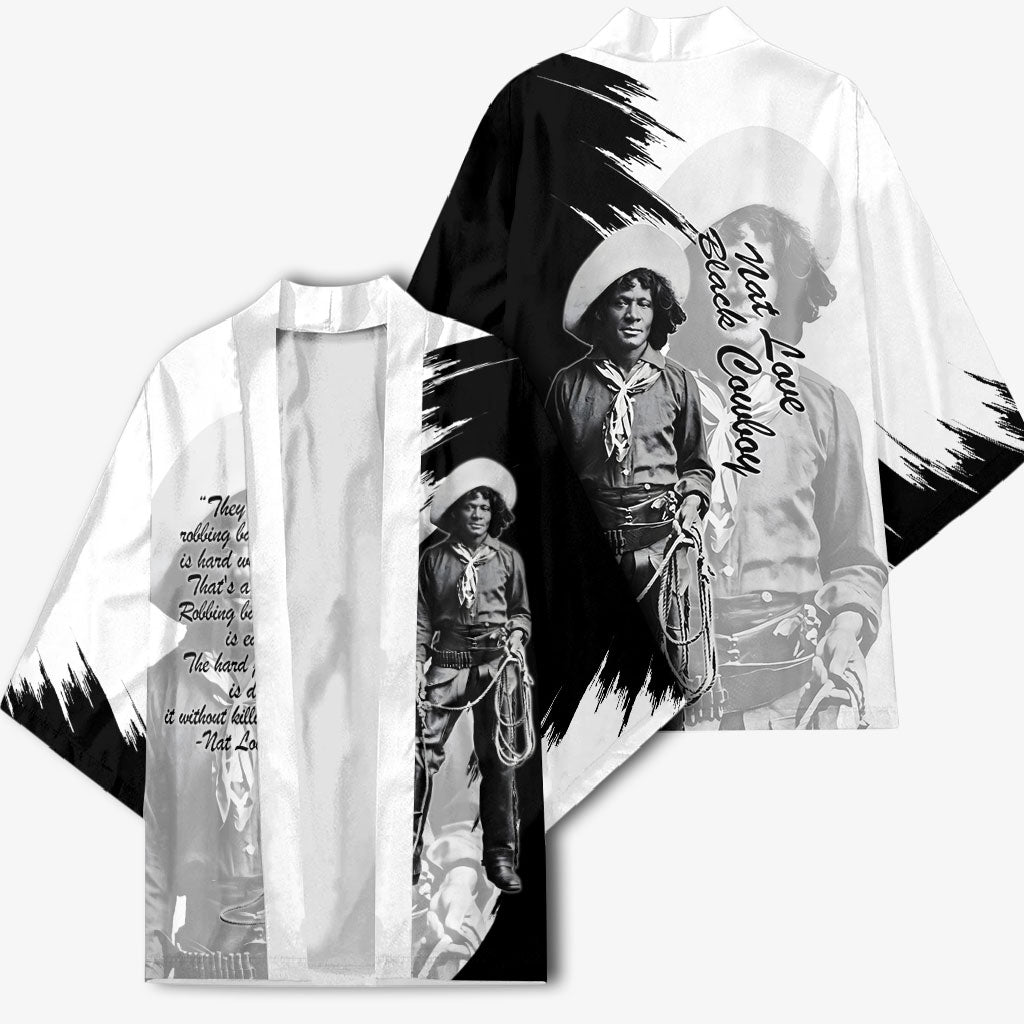 Nat Love Kimono Deadwood Dick Legendary Black Cowboy - Famous Outlaw Quote