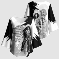 Nat Love Kimono Sleeve Blouse Deadwood Dick Legendary Black Cowboy - Famous Outlaw Quote