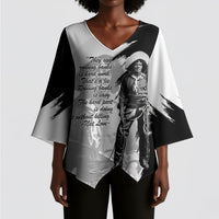 Nat Love Kimono Sleeve Blouse Deadwood Dick Legendary Black Cowboy - Famous Outlaw Quote