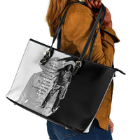 Nat Love Leather Tote Bag Deadwood Dick Legendary Black Cowboy - Famous Outlaw Quote