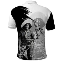 Nat Love Polo Shirt Deadwood Dick Legendary Black Cowboy - Famous Outlaw Quote