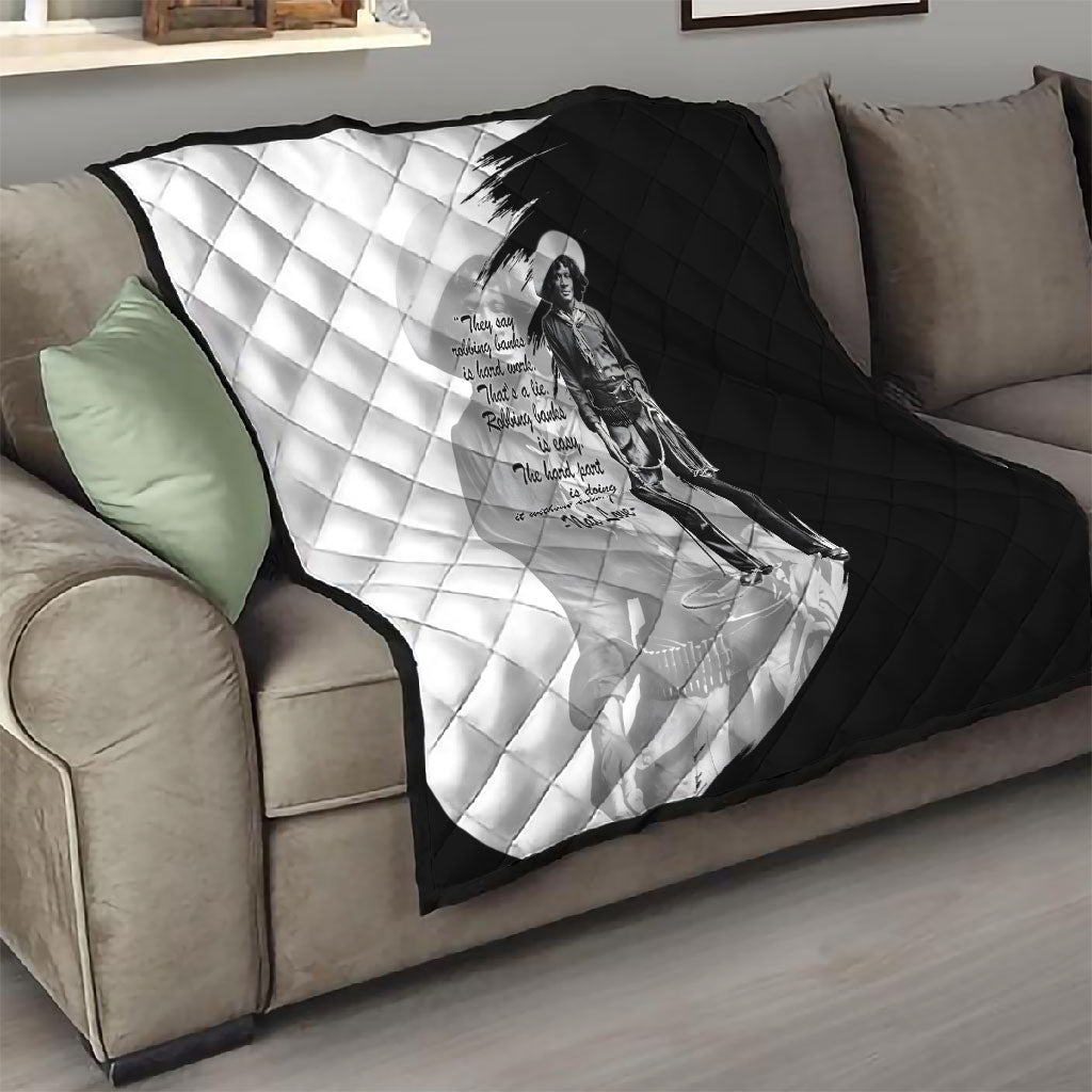 Nat Love Quilt Deadwood Dick Legendary Black Cowboy - Famous Outlaw Quote