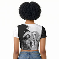 Nat Love Raglan Cropped T shirt Deadwood Dick Legendary Black Cowboy - Famous Outlaw Quote