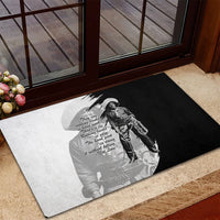 Nat Love Rubber Doormat Deadwood Dick Legendary Black Cowboy - Famous Outlaw Quote