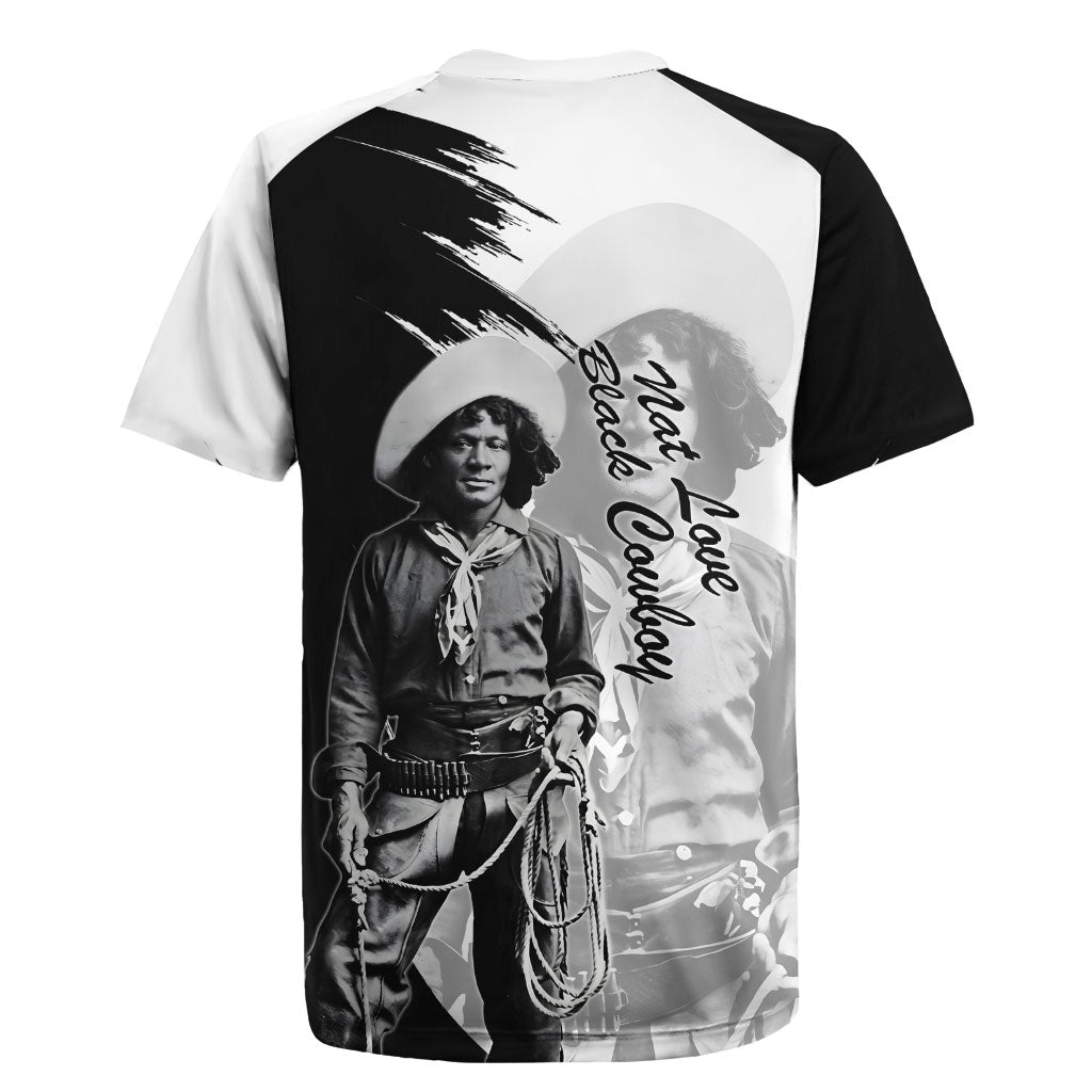 Nat Love Rugby Jersey Deadwood Dick Legendary Black Cowboy - Famous Outlaw Quote
