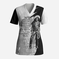 Nat Love Scrub Top Deadwood Dick Legendary Black Cowboy - Famous Outlaw Quote