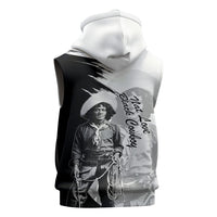 Nat Love Sleeveless Hoodie Deadwood Dick Legendary Black Cowboy - Famous Outlaw Quote