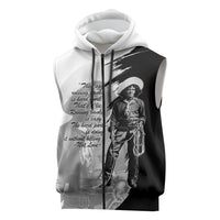 Nat Love Sleeveless Zip Hoodie Deadwood Dick Legendary Black Cowboy - Famous Outlaw Quote