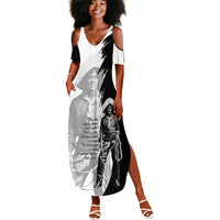 Nat Love Summer Maxi Dress Deadwood Dick Legendary Black Cowboy - Famous Outlaw Quote