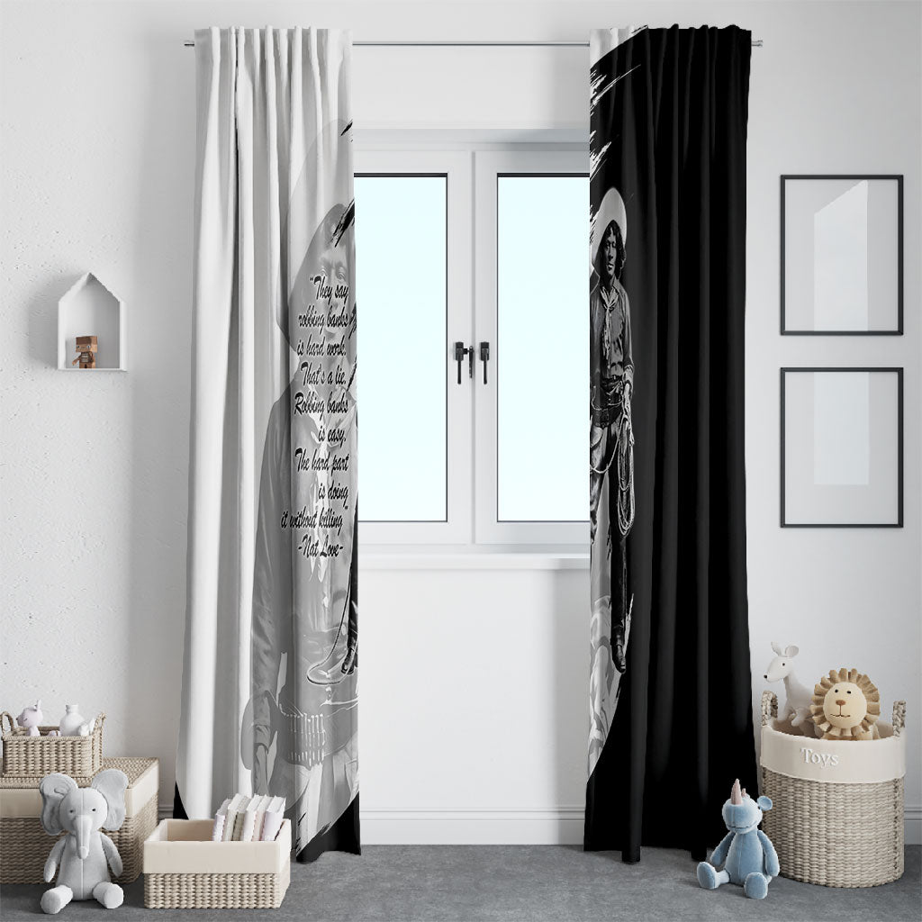 Nat Love Window Curtain Deadwood Dick Legendary Black Cowboy - Famous Outlaw Quote