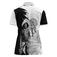 Nat Love Women Polo Shirt Deadwood Dick Legendary Black Cowboy - Famous Outlaw Quote