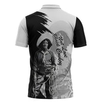 Nat Love Zipper Polo Shirt Deadwood Dick Legendary Black Cowboy - Famous Outlaw Quote