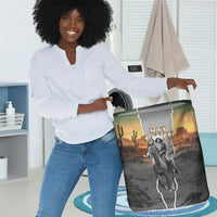 Nat Love Deadwood Dick Legendary Black Cowboy Laundry Basket Western Frontier Style With Native Southwest Pattern