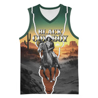 Nat Love Deadwood Dick Legendary Black Cowboy Basketball Jersey Western Frontier Style With Native Southwest Pattern