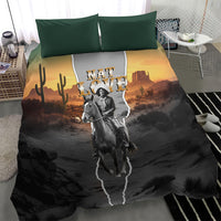 Nat Love Deadwood Dick Legendary Black Cowboy Bedding Set Western Frontier Style With Native Southwest Pattern