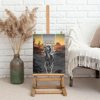 Nat Love Deadwood Dick Legendary Black Cowboy Canvas Wall Art Western Frontier Style With Native Southwest Pattern