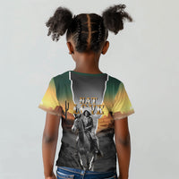 Nat Love Deadwood Dick Legendary Black Cowboy Kid T shirt Western Frontier Style With Native Southwest Pattern