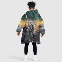 Nat Love Deadwood Dick Legendary Black Cowboy Kid Wearable Blanket Hoodie Western Frontier Style With Native Southwest Pattern