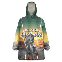 Nat Love Deadwood Dick Legendary Black Cowboy Kid Wearable Blanket Hoodie Western Frontier Style With Native Southwest Pattern