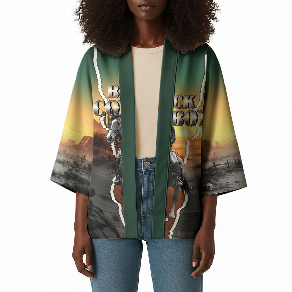 Nat Love Deadwood Dick Legendary Black Cowboy Kimono Western Frontier Style With Native Southwest Pattern