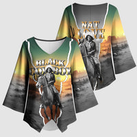 Nat Love Deadwood Dick Legendary Black Cowboy Kimono Sleeve Blouse Western Frontier Style With Native Southwest Pattern