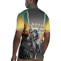 Nat Love Deadwood Dick Legendary Black Cowboy Rugby Jersey Western Frontier Style With Native Southwest Pattern