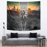 Nat Love Deadwood Dick Legendary Black Cowboy Tapestry Western Frontier Style With Native Southwest Pattern