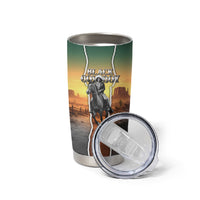 Nat Love Deadwood Dick Legendary Black Cowboy Tumbler Cup Western Frontier Style With Native Southwest Pattern